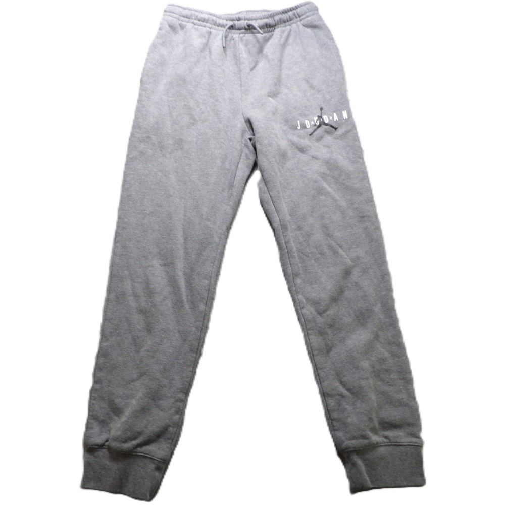 Jordan Jogger Sweatpants Boys Large 12-13 Gray Fleece Athletic Pants Kids Active